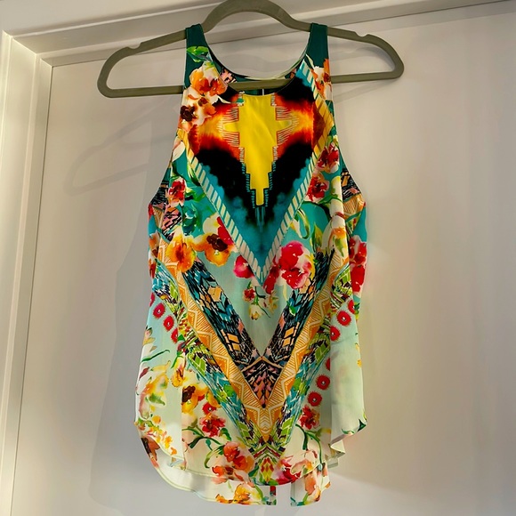 Rory Beca Colorful Silk Floral Tank - Size Small - Picture 1 of 8